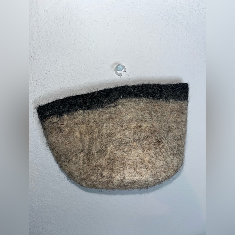Bidk Home NWT 100% Sheep’s Wool Natural Fibers Storage Pouch 14x12cmEco-Friendly - Picture 9 of 14